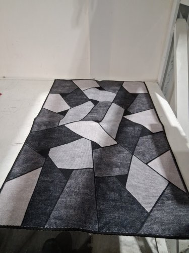 LaDole Rugs Super Soft Modern Indoor Vincenza Collection Area Rug - 20" x 31" - dark grey/ black image 2