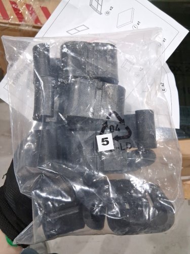5PC costway wicker patio set - grey (model: HW75988NY) **(3 BOXES)** image 3