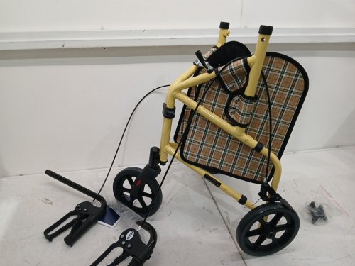 drive winnie lite supreme 3 wheel aluminum rollator - 300lbs cap - quick fold design - 26" x 22.75" x 38" - yellow (model:  ‎RTL199) image 4