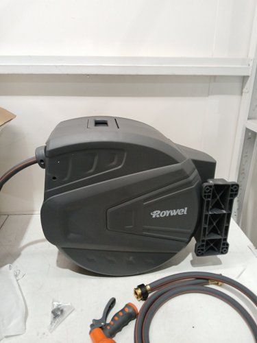 ROYWEL Automatic Rewind Wall-Mounted Outdoor Hose Reel - 5/8" 100FT - GREY (MODEL : ry-hr58100) image 5