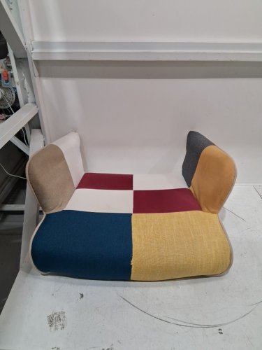 saetsfeg upholstered plaid high back accent chair - colorful (model: xxy-02-cb) image 3