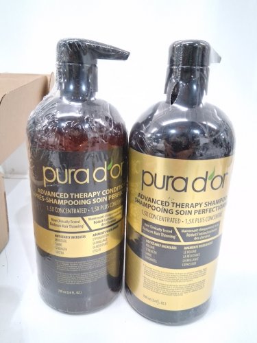 2PC PURA D'OR advanced therapy shampoo & CONDITIONER for added volume, strength, shine and thickness - 24oz/EACH image 3