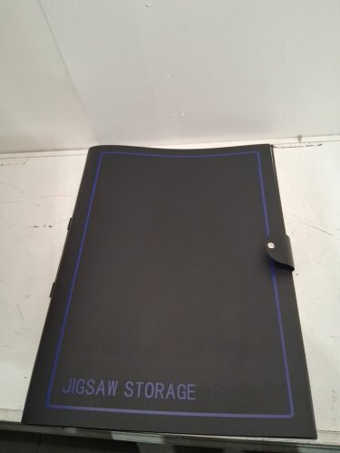 all4jig 20-puzzle jigsaw storage sleeve folder keeper organizer - 29" x 21" - black image 3