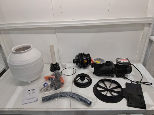VEVOR Sand Filter Pump System & Filters Combo Set with 6-Way Multi-Port Valve & Strainer Basket for Above Ground Pools - 14-inch 3000 GPH 3/4 HP (model: HCP550A-D) image 2