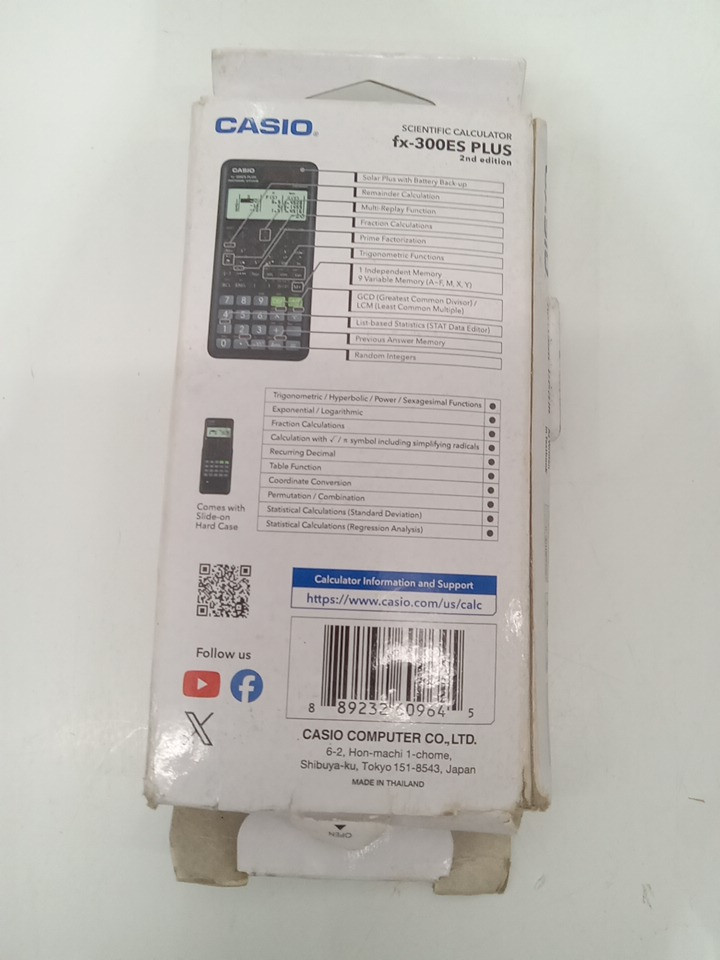 Casio scientific calculator - 2nd edition - black (model: fx-300ES PLUS) image 5