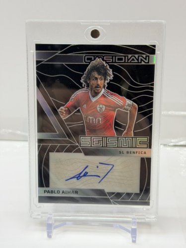 PANINI OBSIDIANSEISMIC SIGNED PABLO AIMAR LIMITED EDITION #13/199 CARD (SE-PA) image 4