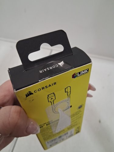 CORSAIR iCUE LINK Cable - 600mm with Straight/Slim 90° connectors, Black (MODEL : CL-9011122-WW) image 2
