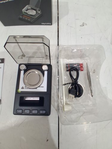 MICOLMEAS Milligram Scale with Selectable Auto Off, Built-in Bubble Level, AND 20g Calibration Weight Included - BLACK (MODEL: MICOL-P07-100-001-BLK) image 3