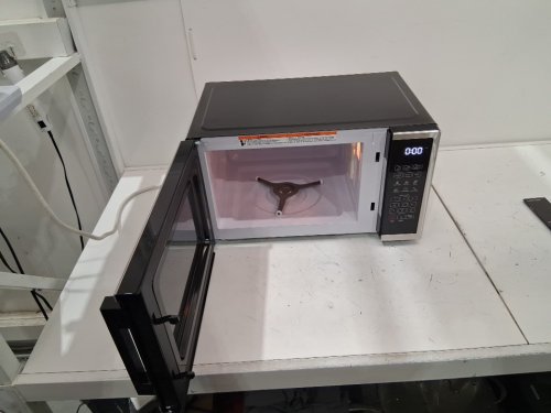 CHEFMAN 10 power levels eco mode child safety lock countertop microwave - 1000W - 1.1 cu.ft - stainless steel - (MODEL:RJ55-SS-11-CK-CA) image 4