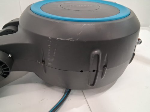 Gardena frost-proof Wall-Mounted Auto-Retractable Hose Reel, roll up xl - 115ft - Black/Turquoise (model: 18630-37) image 5