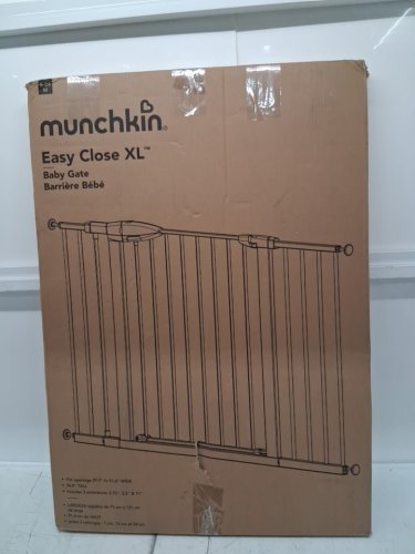 MUNCHKIN EASY CLOSE XL METAL BABY GATE - 29.5"-51.6" WIDE - DARK GREY (MODEL MK0009-111 REV 6) image 2