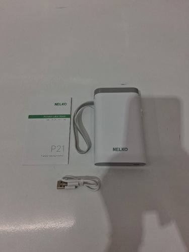 Nelko Portable Bluetooth Label Maker with Companion App - White/Grey (Model: P21) image 2