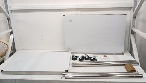 STAINLESS STEEL WORK TABLE WITH WHEELS - 36" X 24" X 40" - SILVER (MODEL: HETG-24*36-L) image 3