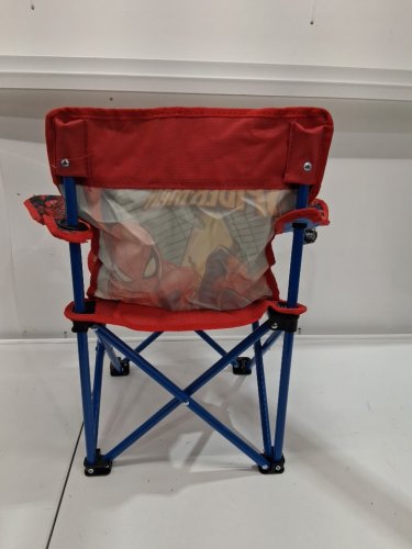 KIDS SPIDER-MAN FOLDING CAMP CHAIR WITH CUP HOLDER AND CARRY BAG - 80LB - MULTICOLOR image 3