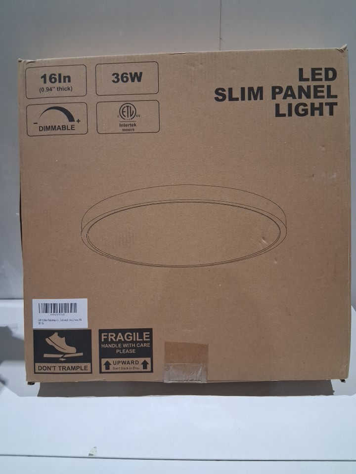 2PK LMP Slim Flush Mount Dimmable 3CCT Round Panel Ceiling Lights - 3000K - 5000K - 36W - 16" - White (MODEL: ZY-B2303E ETL) image 3