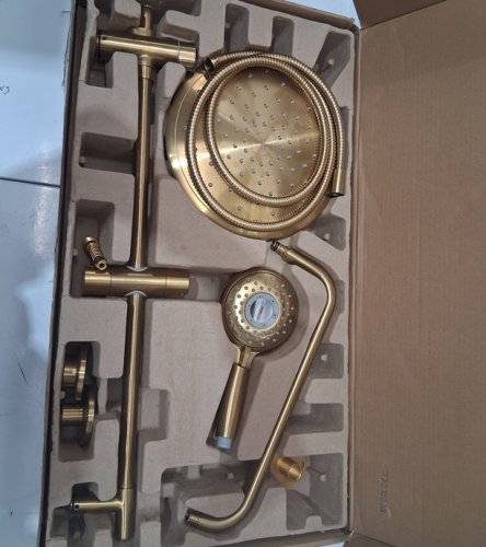AMERICAN STANDARD SPECTRA VERSA SHOWER SYSTEM WITH RAIN SHOWERHEAD - 24" - 1.8 GPM - GOLD (MODEL: 102907XXX0) image 2
