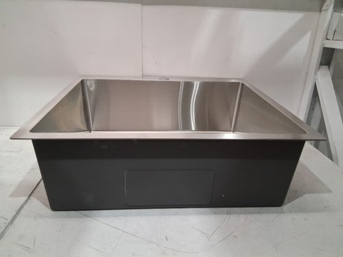 single bowl drop in top mount kitchen sink - 25" x 22" x 9" - stainless steel - (model:‎TBM802522U923) image 6