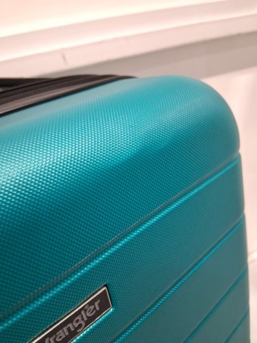 2PC WRANGLER EL DORADO LUGGAGE SET WITH CUP HOLDER AND USB PORT - 20" SPINNER AND 10" BAG - TEAL (MODEL:WR-20272-360) image 4