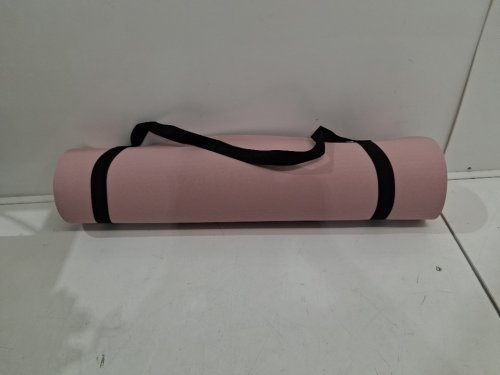 AMAZON BASICS EXTRA THICK EXERCISE YOGA MAT with carrying strap - 72" x 22" x 1"- light pink (model: GYCOYM-PK) image 2