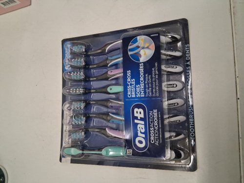 8PK ORAL-B MAX CLEAN ADVANCED TOOTHBRUSH CROSSACTION, SOFT - ASSORTED COLORS image 2