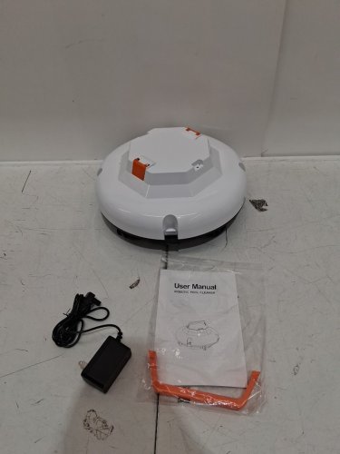 KOSGHO Cordless Robotic Pool Cleaner with 120 Mins Runtime - 1000 Sq.Ft - white/black/orange image 3