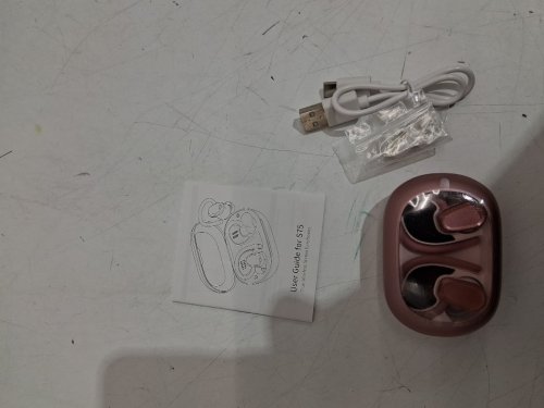 OYIB TRUE WIRELESS BLUETOOTH EARBUDS WITH CHARGING CASE - PINK/ROSE GOLD (MODEL: S75) image 4