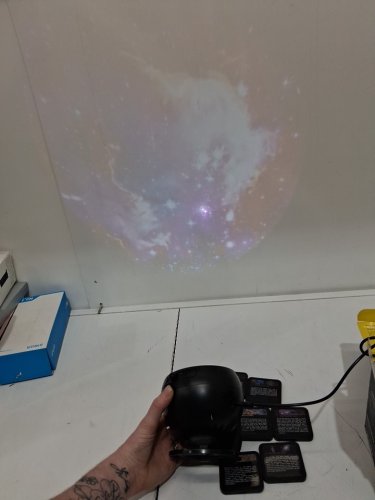 elec3 galaxy light projector - includes 7 disks - black (model: BL-DQY02) image 4