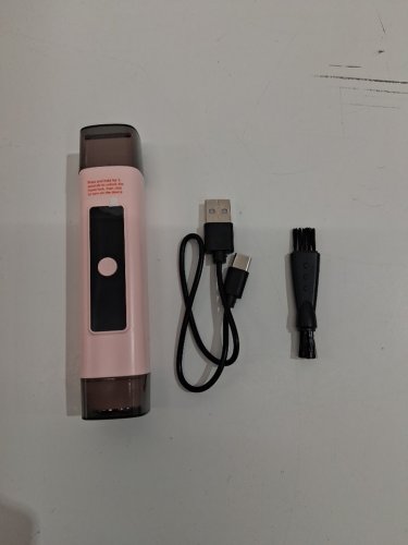 women's 2-in-1 Portable Bikini Trimmer wet & dry - pink (model: h2) image 2