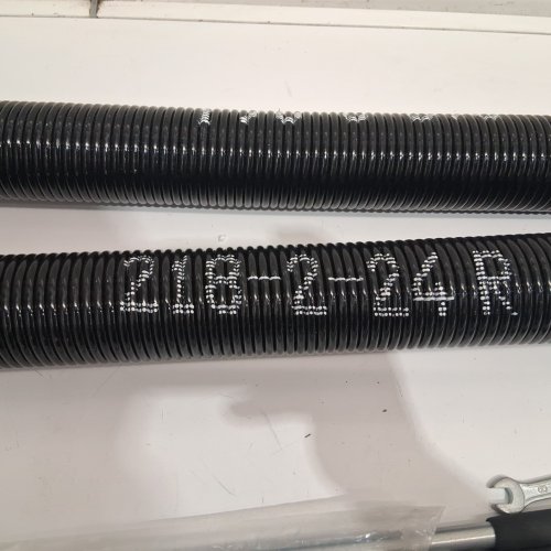 2PK universal garage door torsion springs - 0.218" x 2" x 24" - black (model: gz24) image 6