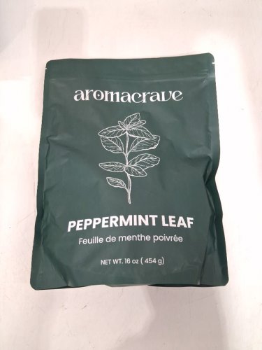 AROMACRAVE 100% Natural Dried Peppermint Leaf Cut & Sifted HERBAL TEA - 454G image 2