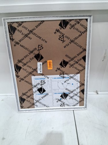 Craig Frames inc Picture Frame - 16" x 20" - Ornate White and Silver (Model:314WH1620) image 2