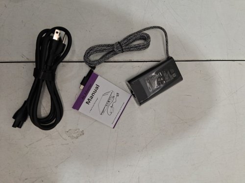 universal laptop AC usb c adapter replacement  - 65 watt - black - (model:SM65CL-01) image 3