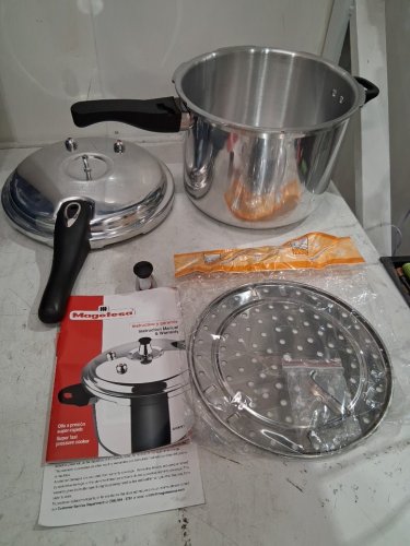 Magefesa Avant aluminum Pressure Cooker - 8.5Qt - SILVER/RED (MODEL: AVANT 8) image 3