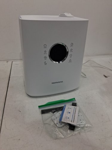 HOMVANA ULTRASONIC WARM & COOL MIST HYYBRID SMART HUMIDIFIER WITH WIFI APP CONNECTION & AROMA TRAY - 6.5L / 861SQ.FT COVERAGE - WHITE/BLACK (MODEL: H111S) image 2