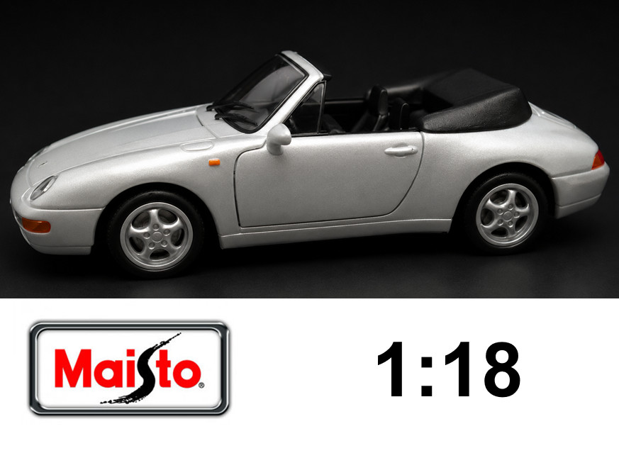 MAISTO SPECIAL EDITION 1:18 DIE-CAST PORSCHE 911 CARRERA - PEARL image 2