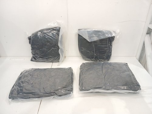 4PC Outdoor Patio Pillows - 12" and 12" x 16" - Black image 3
