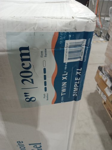 LUCID GEL MEMORY FOAM MATTRESS W/ HYPERALLERGENIC BAMBOO CHARCOAL INFUSION, 8", TWIN XL (WHITE) (MODEL: LU08TXFR30GF) image 4