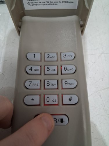 UNIVERSAL Garage Door Wireless Keypad - WORKS WITH chamberlain openers - grey image 4