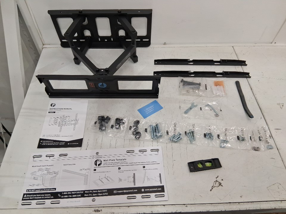 pipishell full motion tv wall mount - 26"-65" - black (model: pimfk1) image 2
