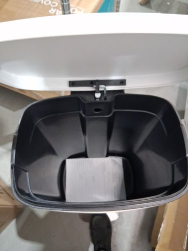 FDW  Kitchen Trash Can with Lid- 13 GALLON- WHITE (MODEL: TC-ST13-WHITE) image 4