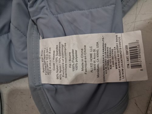 Below Zero reversible Cooling Throw Blanket - 60" x 70" - blue stripes/solid (model : 1991350) image 5