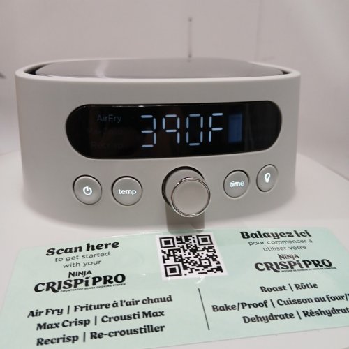 NINJA CRISPI PRO 6-IN-1 GLASS AIR FRYER - 2.5QT - BONE (MODEL: AS101CLG) image 4