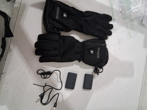 Men's BPS redhead Touch Screen Compatible Battery Heated Gloves - 5V - EXTRA LARGE - Black image 2