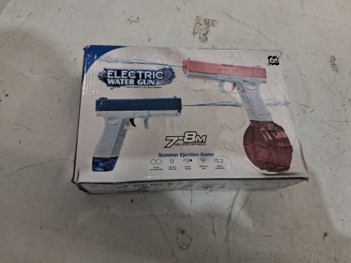 water battle leakproof and rechargeable electric water gun with continuous emission - long range: up to 32ft - blue (model: CY016) image 3