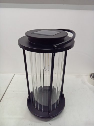 Sun soaked creations led tabletop solar lantern - 20-40 LM/ 16" - black (model: 1992746) image 3