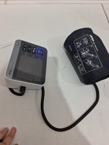 a&d medical Precision Check Pro Blood Pressure Monitor with Bluetooth -wide Cuff - grey/blue (model: UA-910CNBLE) image 4