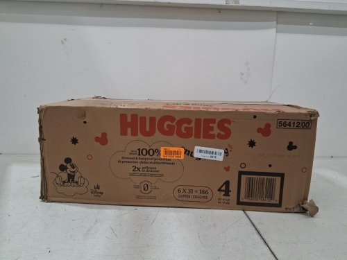 186PK HUGGIES SNUG AND DRY DIAPERS - SIZE 4 (22-37LB) - DISNEY MICKEY MOUSE (MODEL: 56412) image 4