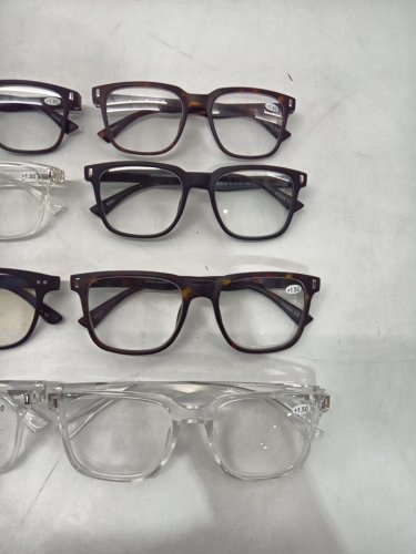 8 ASSORTED +1.50 readers - assorted colours & frame shape image 3