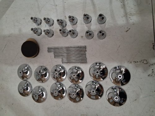 12pc Vintage style Metal Candlestick Holders - 4"/5"/6" - SILVER (model:tc-tch-mtag12p) image 3