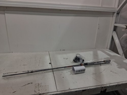 3PC FISHING ROD IM6 Carbon Fiber Spinning Rod and Reel COMBO -ORANGE/BLACK/GREY - (MODEL:V1-652s-mlmf) ) image 3